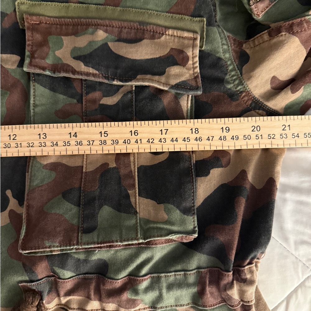 Veronica Beard Sumner Camouflage Utility Jacket Small  Cotton Canvas Retail $450 - Picture 10 of 11